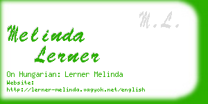melinda lerner business card